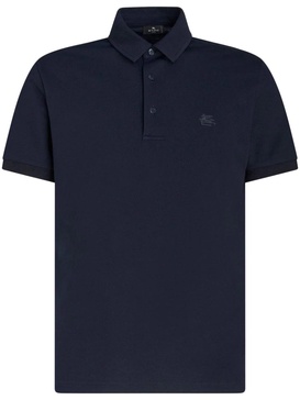 Pegaso-embroidered cotton polo shirt