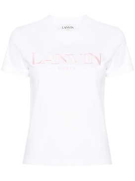 logo-embroidered cotton T-shirt