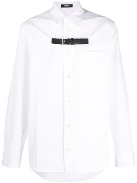 VERSACE Men's Leather Strap White Shirt for FW23