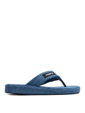 Branded Denim Flip-Flop