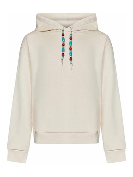 Cream-Colored Organic Cotton Hoodie