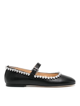 Audrey nappa leather round toe ballerina