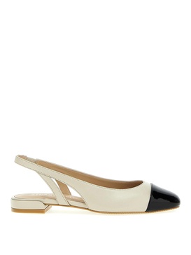 Slick slingback ballet flats