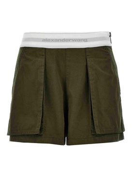 Pantaloncini Cargo Rave A Vita Alta - Verde / 4