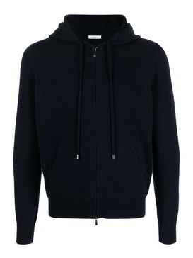 Full-zip bomber jacket with hood