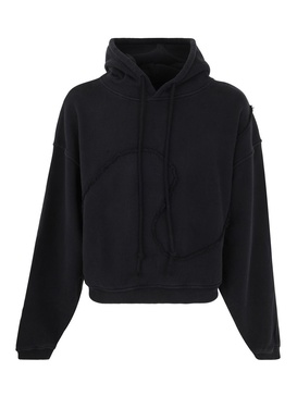 Unisex swirl premium fleece hoodie knit