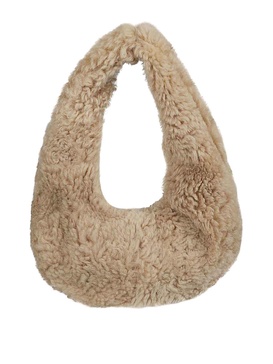 Faux fur shoulder bag