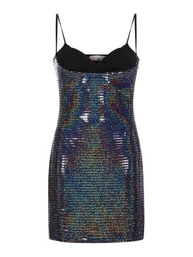 Iridescent mini dress