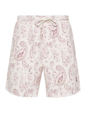 paisley-print swim shorts