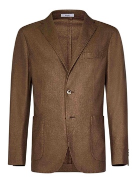 Wool Blend Unlined Single-Breasted Blazer