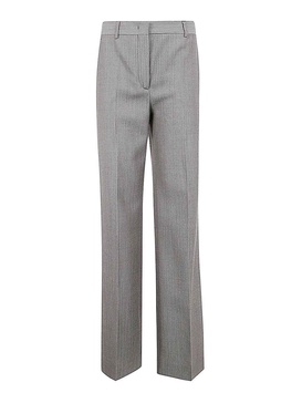 Wool Tweed Straight Leg Pants