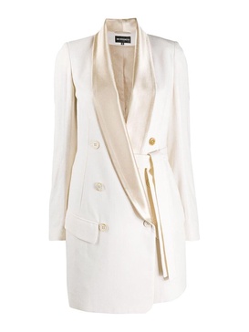 White wrap coat