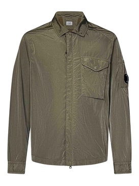 Mud-Colored Nylon Overshirt