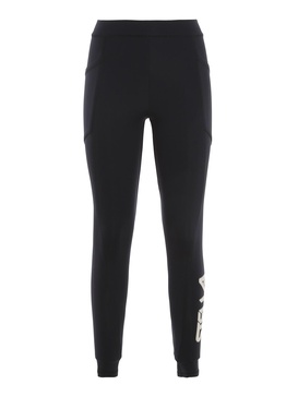 Logo print scuba leggings