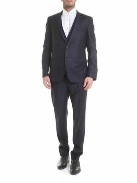 Dark blue virgin wool suit