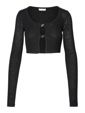 Crop Sweater In Lack Viscose Lend