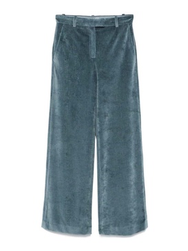 Cotton Pants With A Velvety Effect