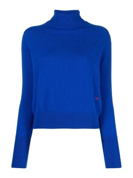 Maglione A Collo Alto - Azzurro / S