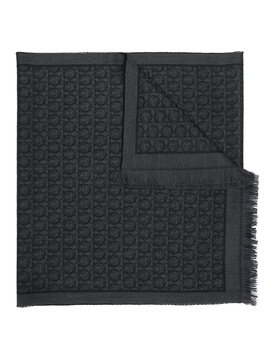 Gancini wool scarf