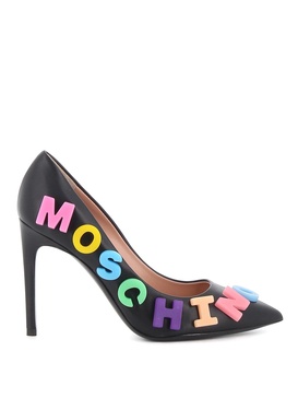 Multicolour logo pumps