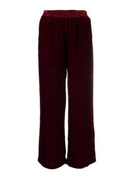 Velvet Wide-Leg Trousers