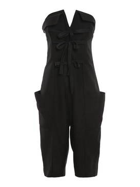 Black bandeau playsuit