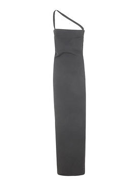 Ella long pencil dress with diagonal strap