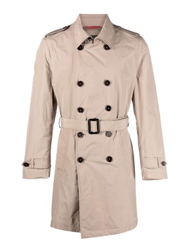 Double-breasted trench coat