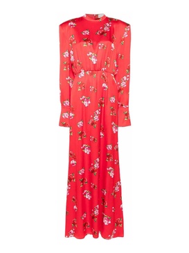 All-Over Floral Print Silk dress