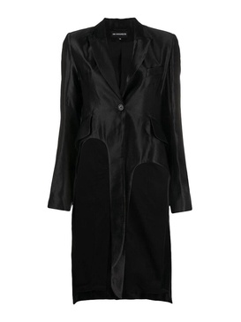 Cotton-blend asymmetric tail jacket