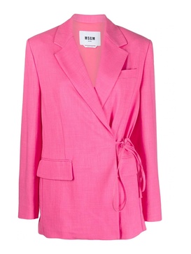 Msgm coarse wrap blazer