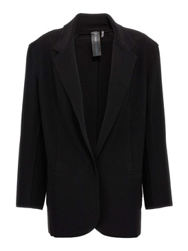 Single-breasted belt blazer