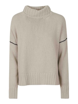 Wool cable turtleneck