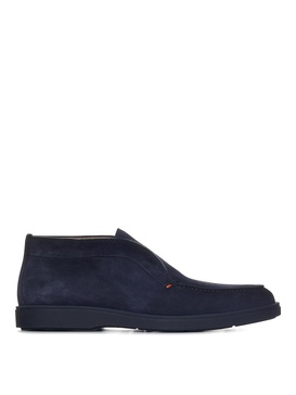 Desert ankle boots in blue suede