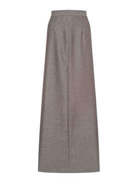 Wool Tweed Long Skirt