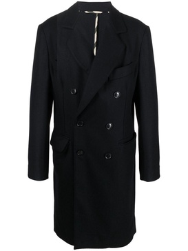 double-breasted wool coat 