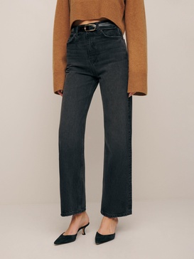 Wilder High Rise Wide Leg Cropped Jeans