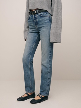 Cynthia High Rise Straight Jeans