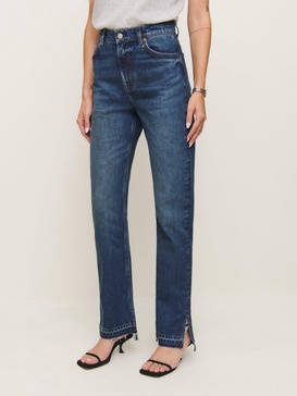 Abby High Rise Straight Jeans