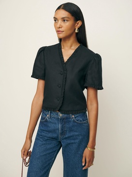 Bess Linen Top