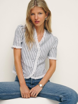 Bess Linen Top