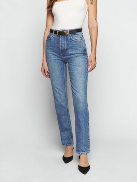 Cynthia High Rise Straight Jeans