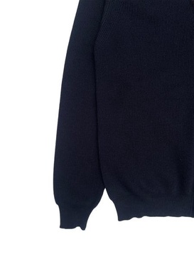 Scott Luxury Cotton Cardigan In Navy