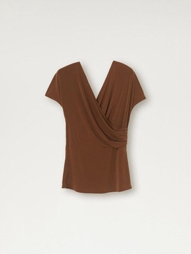 Terracotta Crepe Top