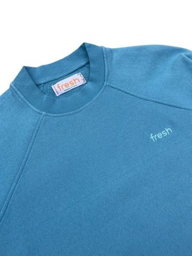 Billie Cotton Sweatshirt In Light Blue