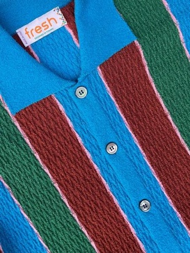 Flumi Cotton Retro Polo Shirt