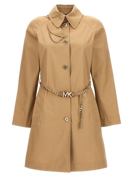 Chain Belt Trench Coat Coats, Trench Coats Beige