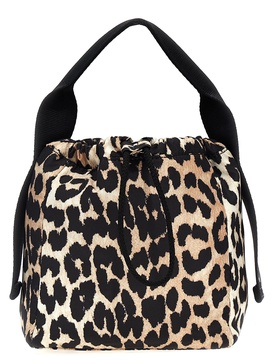 Leopard Tech Pouch Hand Bags Multicolor