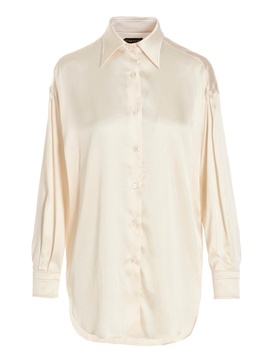 TOM FORD Black Silk Blend Button-Up Shirt for Women