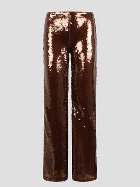 Sequins flared trousers